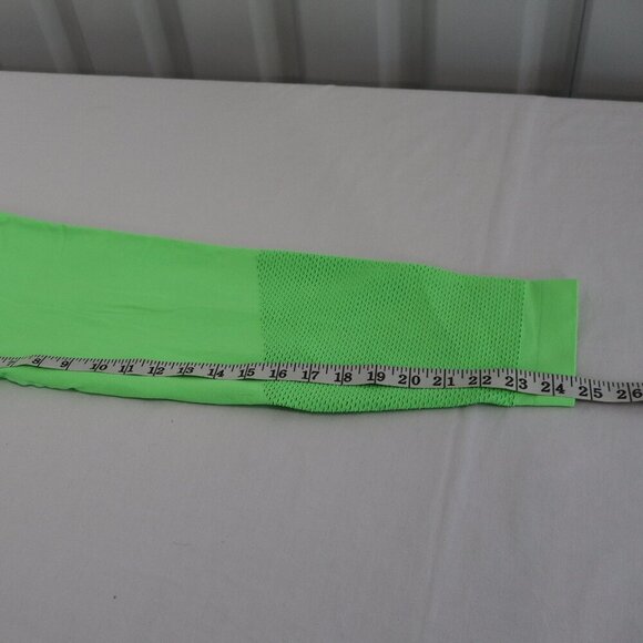 SHEFIT Womens Full Length Seamless Leggings Neon Green Size 2Luxe (18) 140025 - Picture 6 of 6